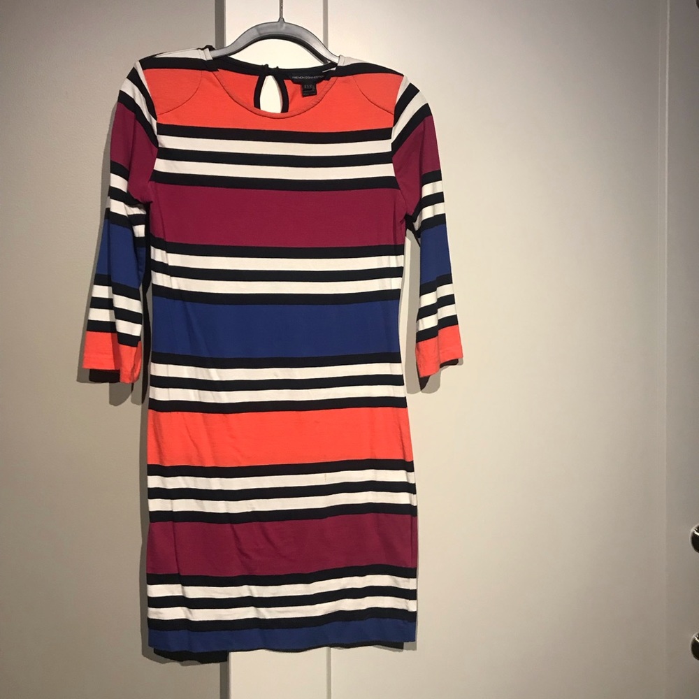 French Connection 3/4 sleeve stretch dress S